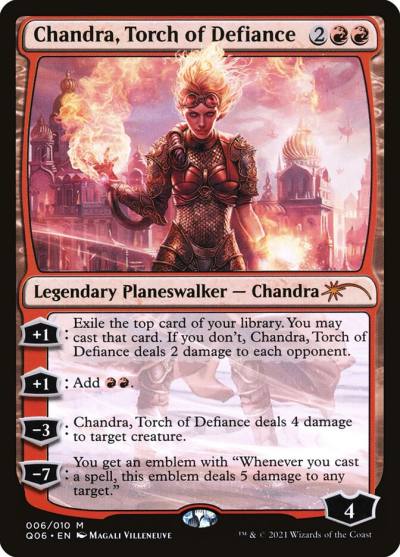 Chandra, Torch of Defiance Q06-6 Pioneer Challenger Decks 2021 Magic card