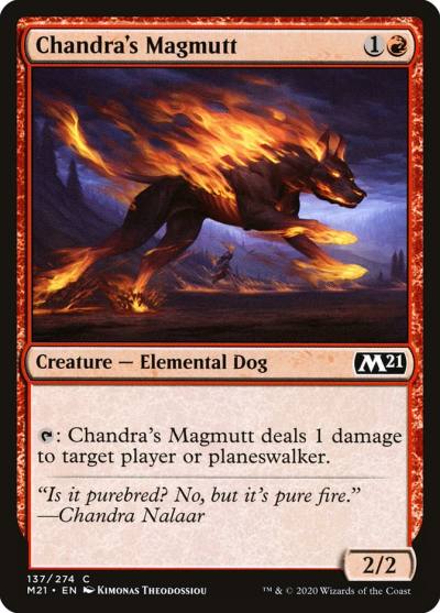 Chandra's Magmutt M21-137 Core Set 2021 Magic card