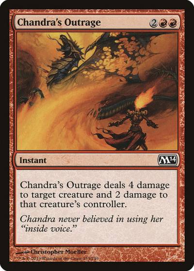 Chandra's Outrage M14-133 Magic 2014 Magic card