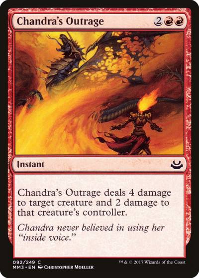 Chandra's Outrage MM3-92 Modern Masters 2017 Magic card