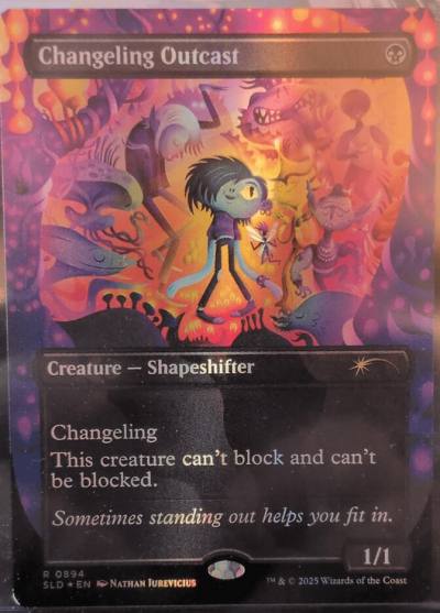 Changeling Outcast SLD-894 Secret Lair Drop Magic card