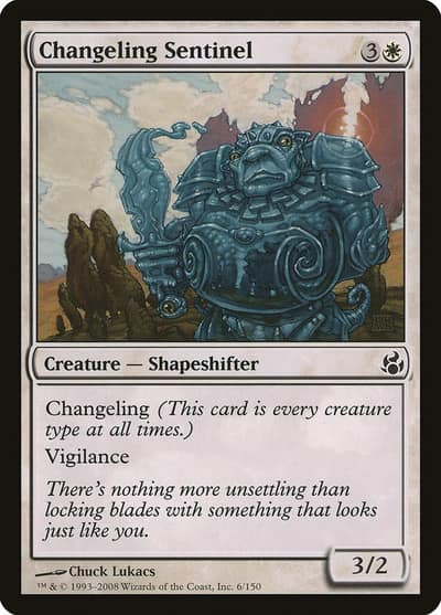 Changeling Sentinel 6 Morningtide Magic card
