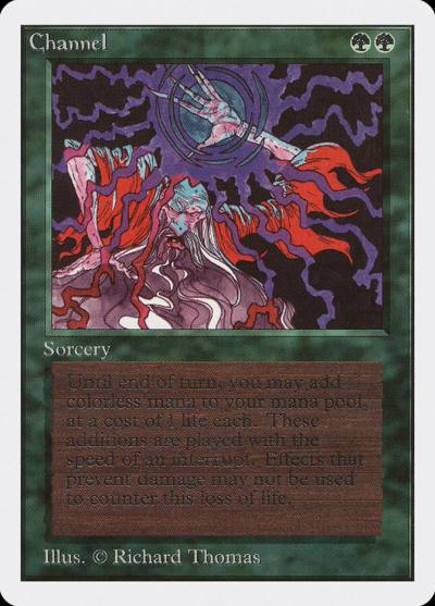 Channel 2ED-189 Unlimited Edition Magic card