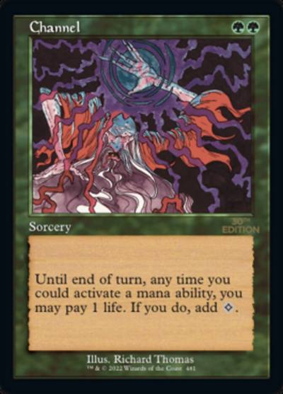 Channel 30A-481 30th Anniversary Edition Magic card