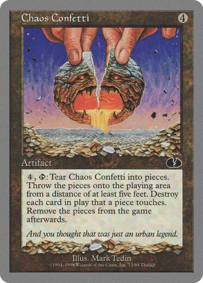 Chaos Confetti UGL-72 Unglued Magic card