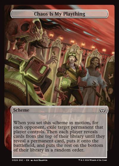 Chaos Is My Plaything DSC-329 Duskmourn: House of Horror Commander Magic card