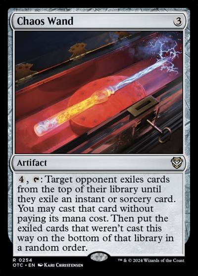Chaos Wand OTC-254 Outlaws of Thunder Junction Commander Magic card