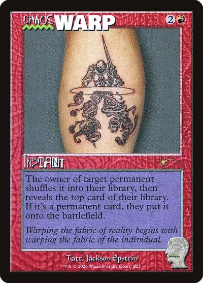 Chaos Warp SLD-823 Secret Lair Drop Magic card