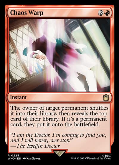 Chaos Warp WHO-225 Doctor Who Magic card