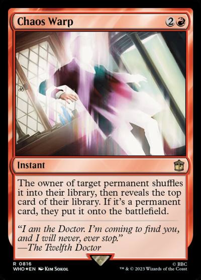 Chaos Warp WHO-816 Doctor Who Magic card