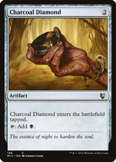 Charcoal Diamond MIC-158 Midnight Hunt Commander Magic card