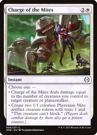 Charge of the Mites ONE-6 Phyrexia: All Will Be One Magic card