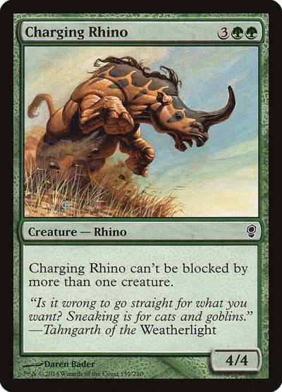 Charging Rhino CNS-159 Conspiracy Magic card