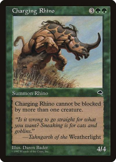 Charging Rhino TMP-218 Tempest Magic card