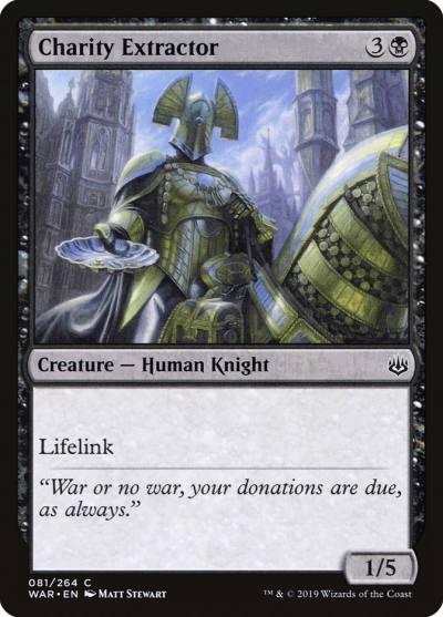 Charity Extractor 81 War of the Spark Magic card