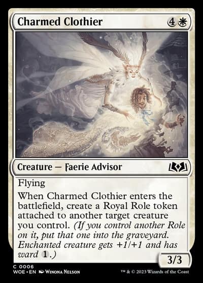 Charmed Clothier 6 Wilds of Eldraine Magic card