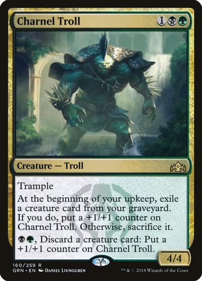 Charnel Troll 160 Guilds of Ravnica Magic card