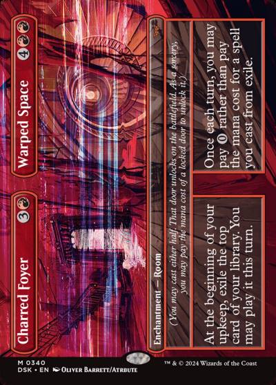 Charred Foyer // Warped Space DSK-340 Duskmourn: House of Horror Magic card
