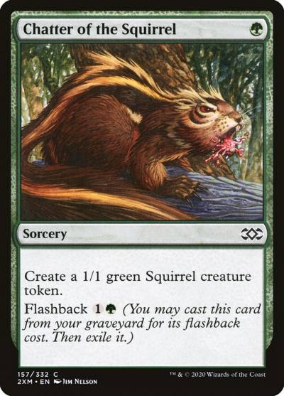 Chatter of the Squirrel 2XM-157 Double Masters Magic card