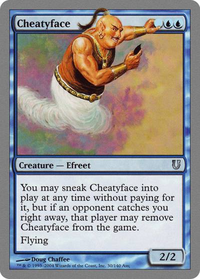 Cheatyface UNH-30 Unhinged Magic card