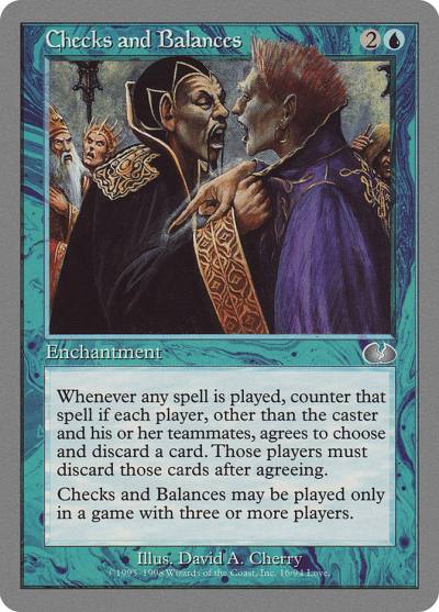 Checks and Balances UGL-16 Unglued Magic card