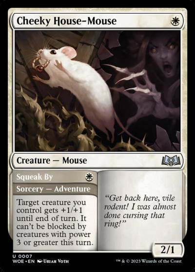 Cheeky House-Mouse // Squeak By 7 Wilds of Eldraine Magic card