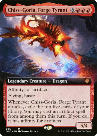 Chiss-Goria, Forge Tyrant ONC-35 Phyrexia: All Will Be One Commander Magic card