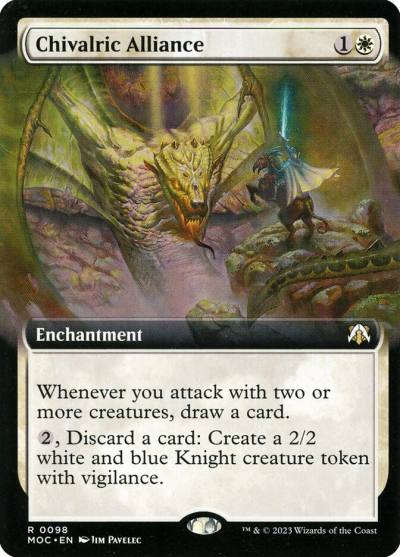 Chivalric Alliance MOC-98 March of the Machine Commander Magic card