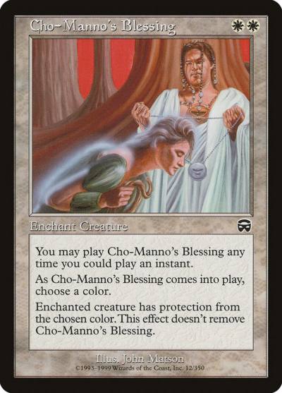 Cho-Manno's Blessing MMQ-12 Mercadian Masques Magic card