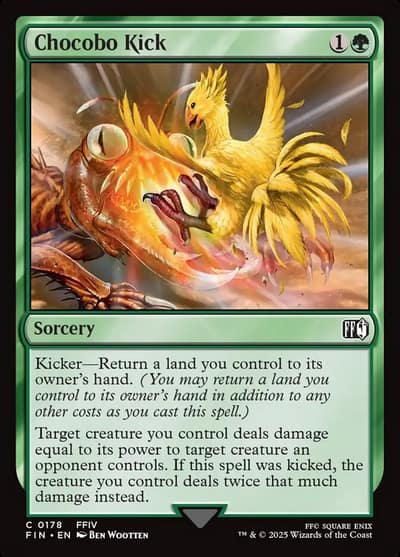 Chocobo Kick FIN-178 Final Fantasy Magic card