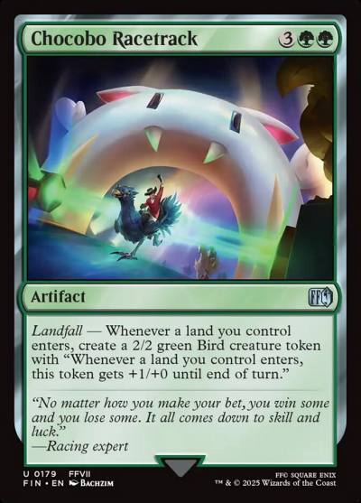 Chocobo Racetrack FIN-179 Final Fantasy Magic card