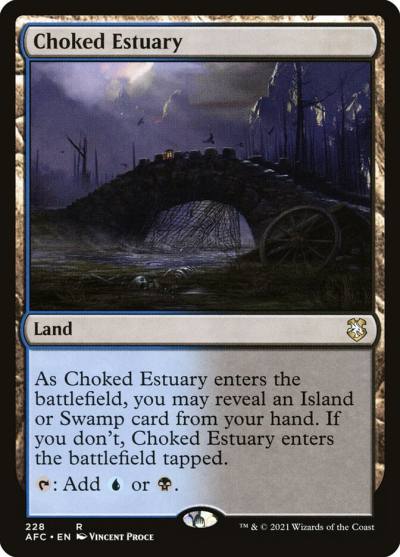 Choked Estuary AFC-228 Forgotten Realms Commander Magic card