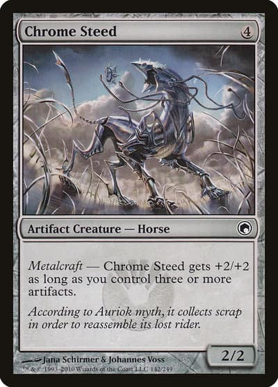 Chrome Steed 142 Scars of Mirrodin Magic card