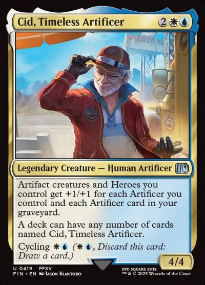 Cid, Timeless Artificer FIN-419 Final Fantasy Magic card