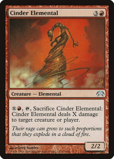 Cinder Elemental HOP-51 Planechase Magic card