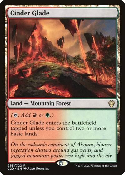 Cinder Glade C20-263 Commander 2020 Magic card
