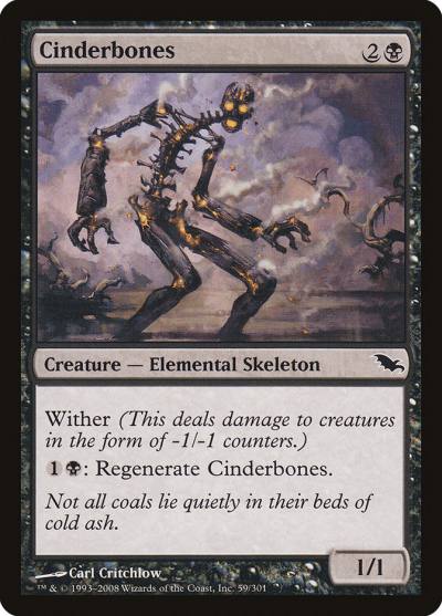 Cinderbones 59 Shadowmoor Magic card
