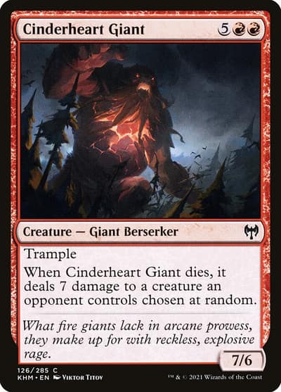 Cinderheart Giant 126 Kaldheim Magic card