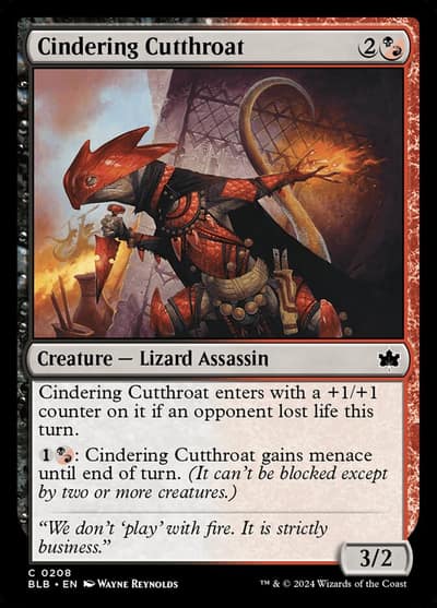 Cindering Cutthroat 208 Bloomburrow Magic card