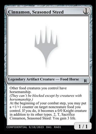 Cinnamon, Seasoned Steed RA01 Unknown Event Magic card