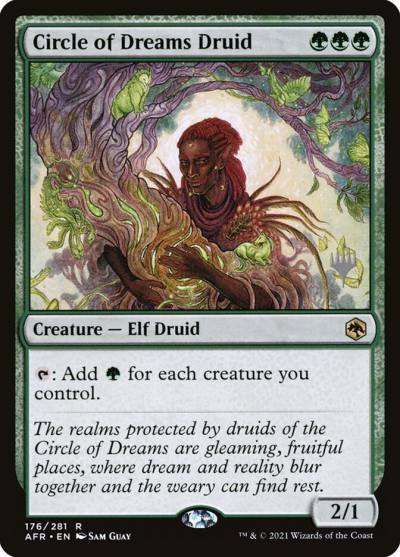 Circle of Dreams Druid PAFR-176P Adventures in the Forgotten Realms Promos Magic card