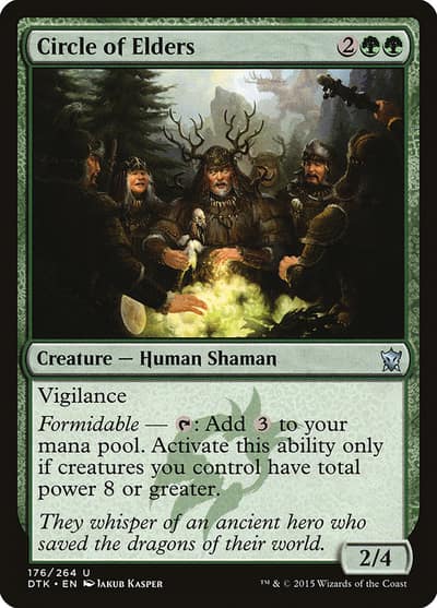 Circle of Elders 176 Dragons of Tarkir Magic card