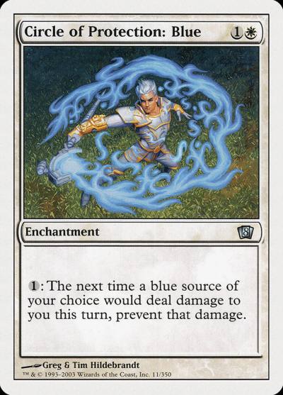 Circle of Protection: Blue 8ED-11 Eighth Edition Magic card