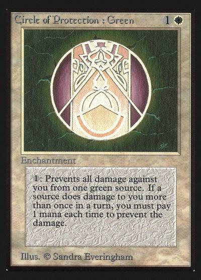 Circle of Protection: Green CED-12 Collectors' Edition Magic card