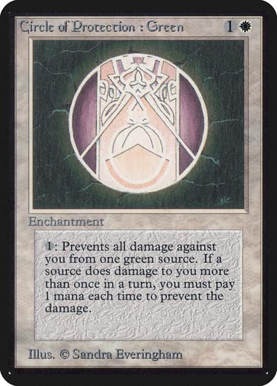 Circle of Protection: Green LEA-11 Limited Edition Alpha Magic card