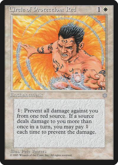 Circle of Protection: Red ICE-15 Ice Age Magic card