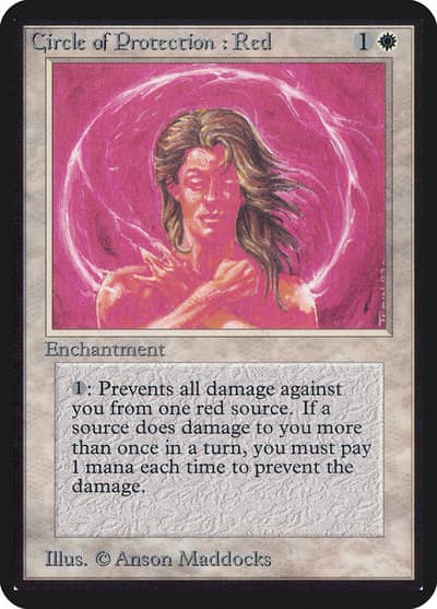 Circle of Protection: Red LEA-12 Limited Edition Alpha Magic card