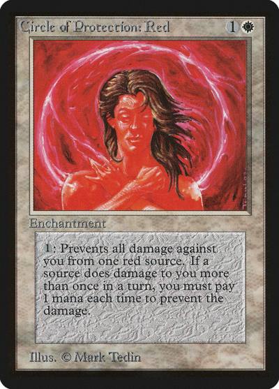 Circle of Protection: Red LEB-13 Limited Edition Beta Magic card