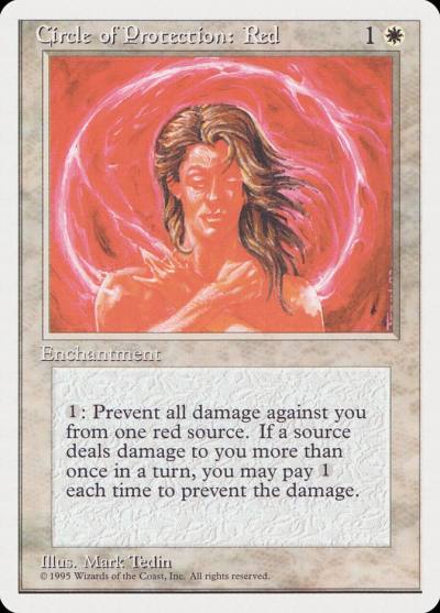 Circle of Protection: Red RQS-3 Rivals Quick Start Set Magic card