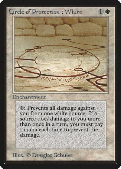 Circle of Protection: White LEB-14 Limited Edition Beta Magic card